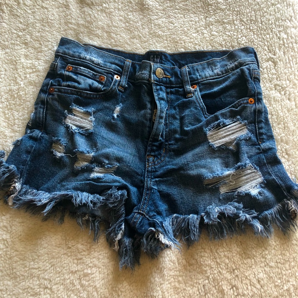 GAP Distressed Jean Shorts